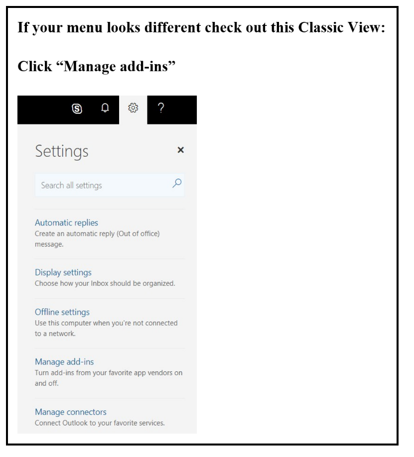 Install The Protected Trust Add in For Outlook Web Access In Office 365 