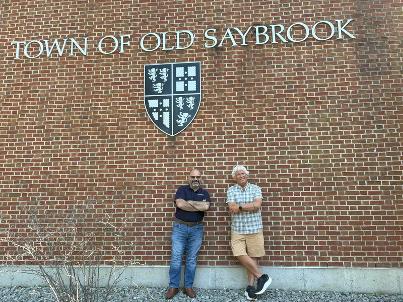 Two of our people at the Town of Old Saybrook, Connecticut